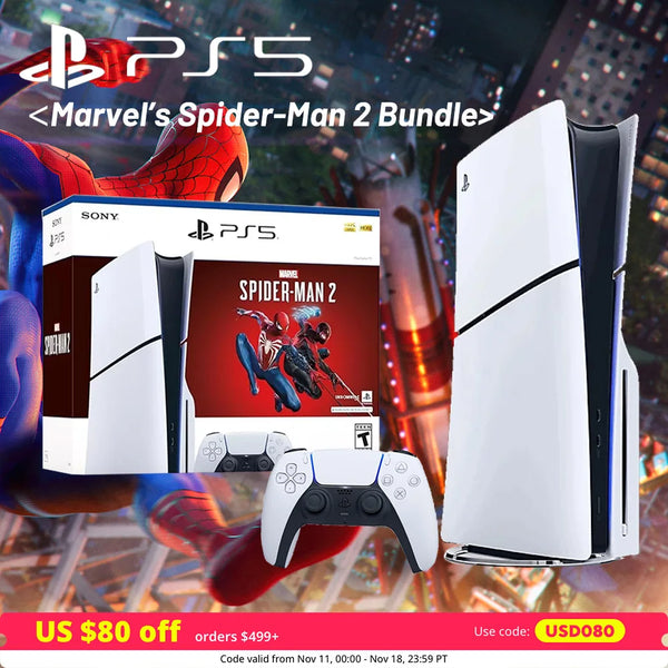 Sony PlayStation 5 Slim-Marvel's Spider-Man 2 Bundle disk, PS5 - SellerPool