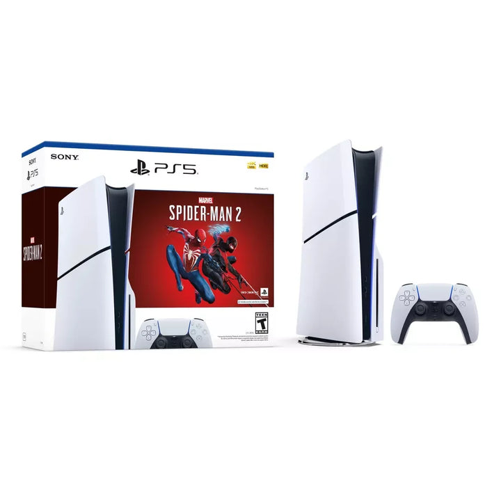 Sony PS5, PlayStation 5 Slim Console Disc Marvel's Spider Man 2 Bundle 1TB - SellerPool