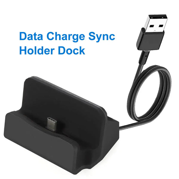 USB Data Dock Charger Base For iPhone 15 14 13 12 11 Pro XS Type C Holder Dock Station Stand For Samsung Android Phone & More - SellerPool