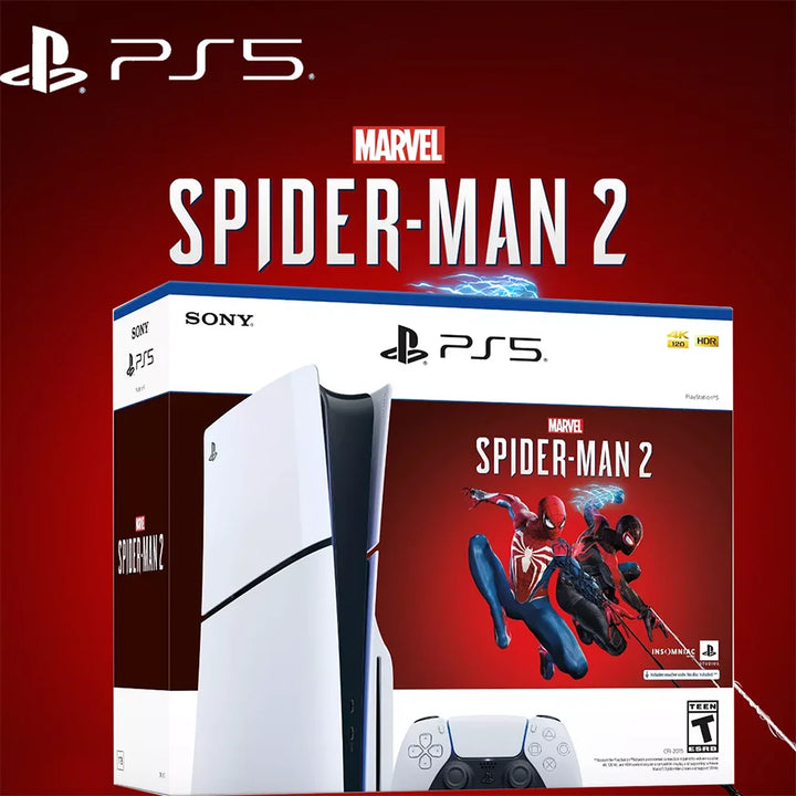 Sony PS5, PlayStation 5 Slim Console Disc Marvel's Spider Man 2 Bundle 1TB - SellerPool