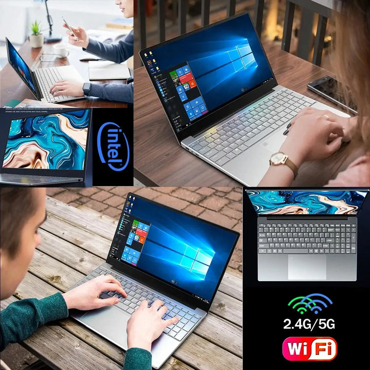 2025 Gaming Laptop Computer Windows 11 Intel Celeron N5095 15.6 Inch 1TB SSD Office Computer PC Fingerprint Unlock Notebook PC - SellerPool