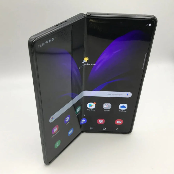 Samsung Galaxy Z Fold 2 Fold2 5G F916N F916U1 7.6" Foldable AMOLED 12GB RAM 256/512GB ROM NFC Snapdragon 95% New Cell Phone - SellerPool