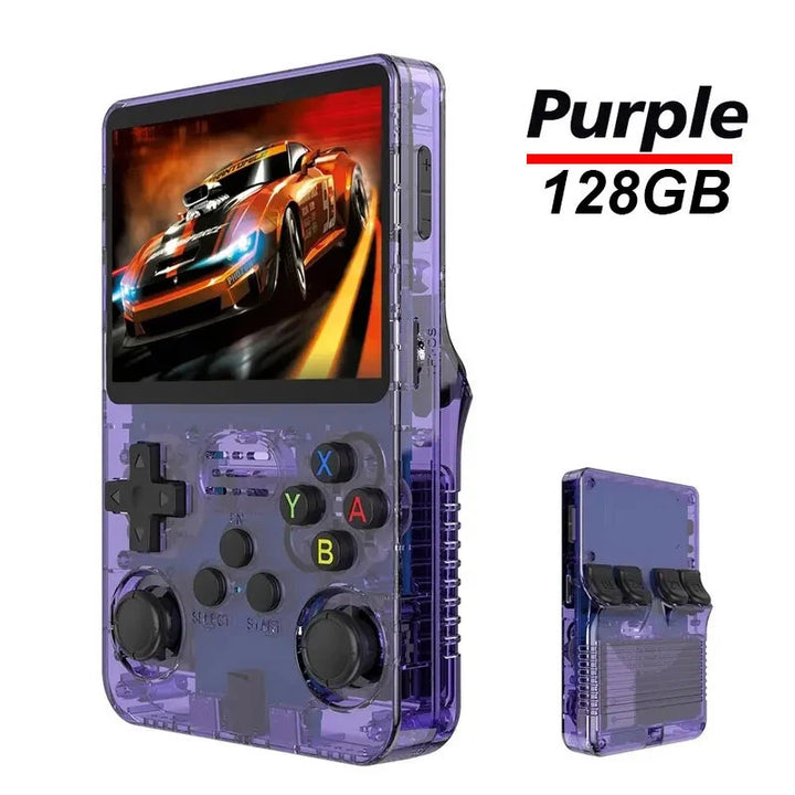 Handheld Game Player R36S Video Game Console 128G Classic Games for Kids Open Source Portable Game Machine Pocket Video Player - SellerPool