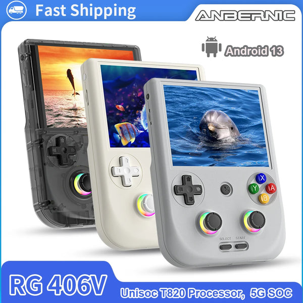 ANBERNIC RG 406V Handheld Game Console 4" IPS Multi-touch Screen Android13 RG406V Retro Video Games Support 1080p DP FOTA Update - SellerPool