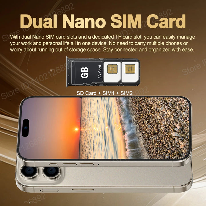 Original For Brand New XS16 Pro+ Smartphone 7.3 inch Full Screen 4G 5G Cell Phone 8000mAh Mobile Phones Global Version - SellerPool