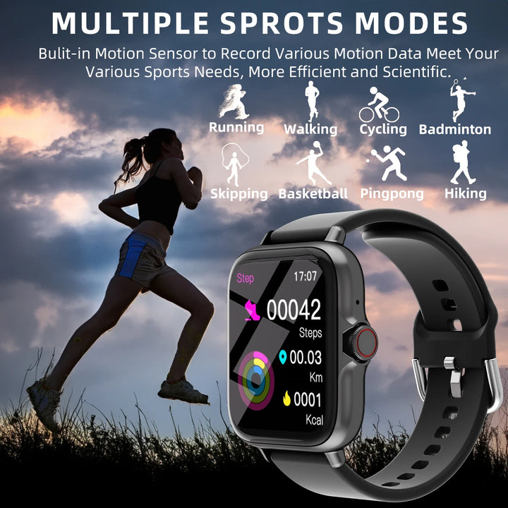 1.83'' Waterproof Smart Watch with Message Answer Call Sleep Monitoring Sports Pedometer Information Alerts For iPhone Android - SellerPool