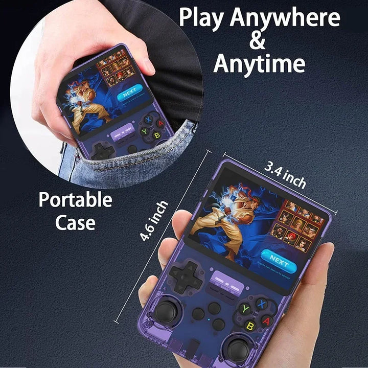 Handheld Game Player R36S Video Game Console 128G Classic Games for Kids Open Source Portable Game Machine Pocket Video Player - SellerPool