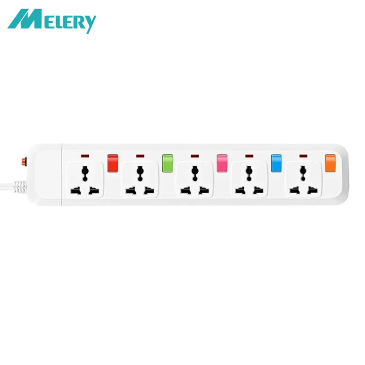 Melery Electrical Power Strip: 3/4/5 Ac Universal Outlets, Usb Ports, Individual Switch Control - SellerPool