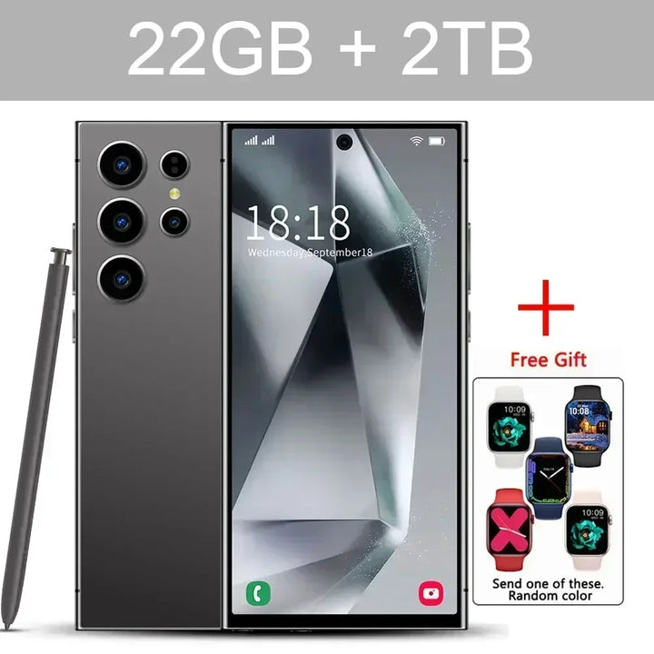 S24 Ultra Smart Mobile Phones Smartphone Android 14 Cell Phone 22TB+2TB 5G Dual SIM Snapdragon 8 gen 3 Global Version Cellphones - SellerPool