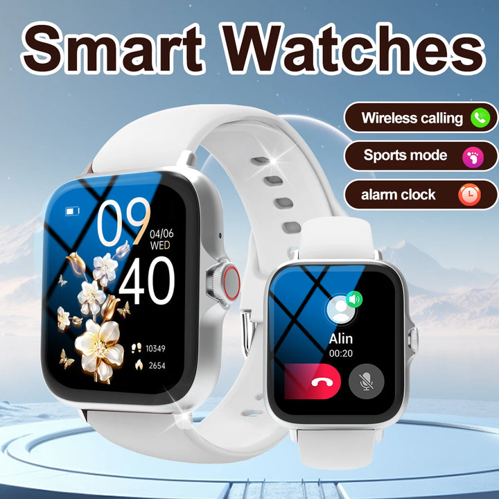 Smart watch with multiple sports modes, can make and receive calls, message reminders, compatible with Android and iPhone - SellerPool