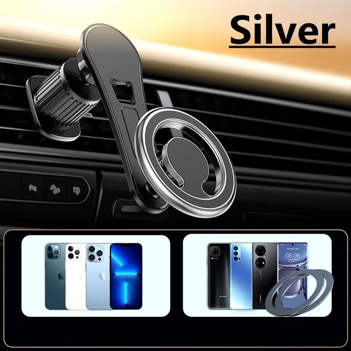 Magnetic Car Phone Holder Stand Magnet Cell Mobile Support Mount GPS Bracket in Car For Macsafe iPhone 15 14 13 Samsung Xiaomi - SellerPool