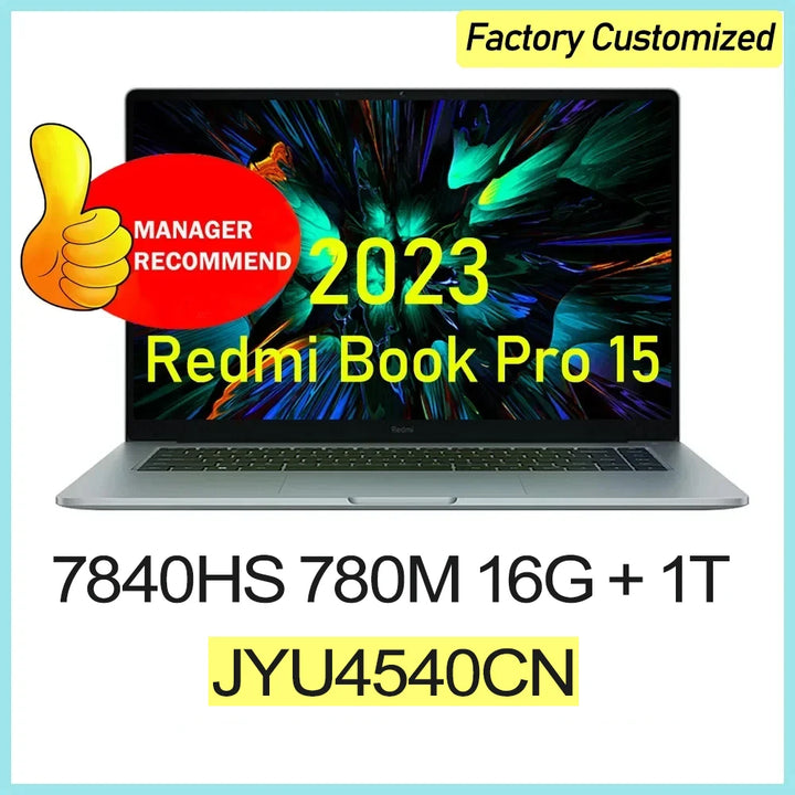 【Russia Stock】 Xiaomi RedmiBook Pro 15 2023 7640/7840HS 760M/780M 16/32+512G/1T 3.2K 120Hz 15.6'' Screen JYU4541CN/ JYU4540CN - SellerPool