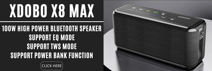 Xdobo X8 Max 100W high-power wireless Bluetooth speaker outdoor portable subwoofer speaker intelligent voice assistant TWS/TF - SellerPool