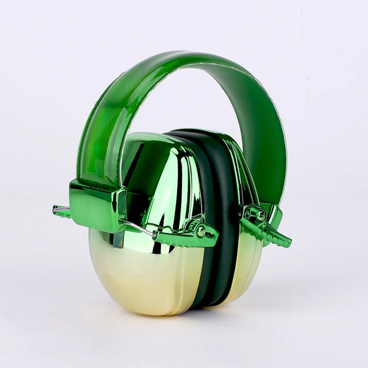 Fashionable Electroplated Earmuffs Kids Hearing protector Anti-noise Headphones For Autistic child Ear protection Christmas Gift - SellerPool