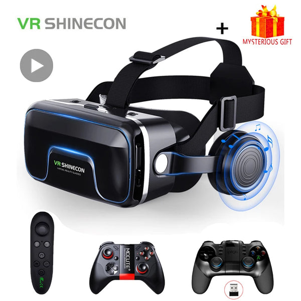 VR Shinecon 10.0 Helmet 3D Glasses Virtual Reality Casque For Smartphone Smart Phone Goggles Headset Viar Video Game Binoculars - SellerPool