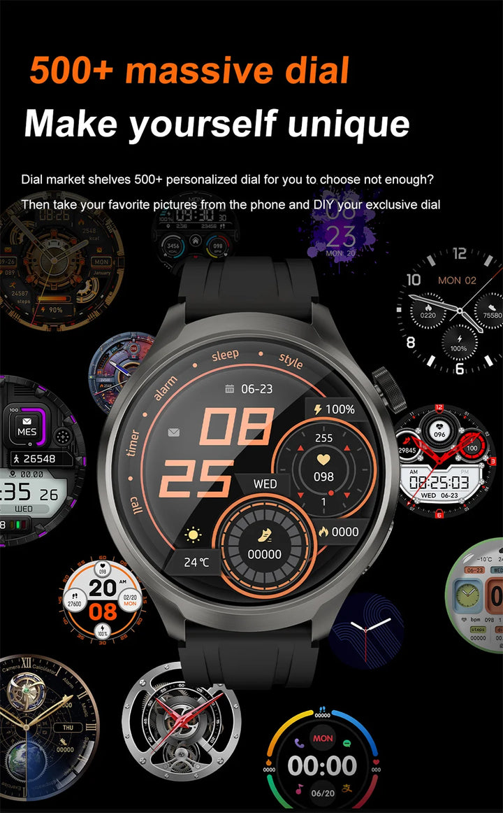 For HUAWEI Outdoor Sports Smart Watch Men 1.85" AMOLED Screen NFC GPS Compass Heart rate Waterproof Bluetooth Call SmartWatch - SellerPool