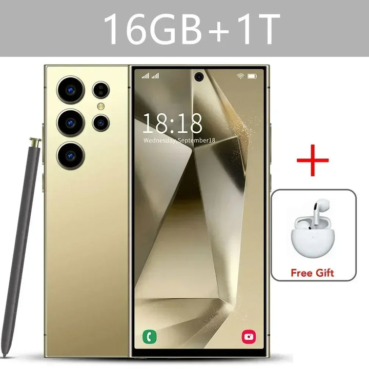 S24 Ultra Smart Mobile Phones Smartphone Android 14 Cell Phone 22TB+2TB 5G Dual SIM Snapdragon 8 gen 3 Global Version Cellphones - SellerPool