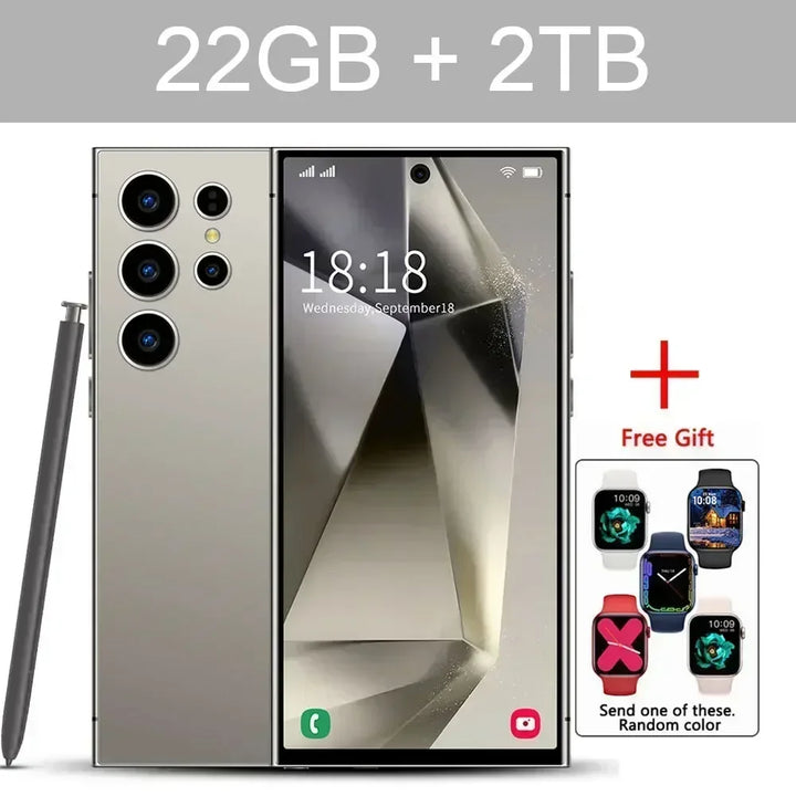 S24 Ultra Smart Mobile Phones Smartphone Cell Phone 22TB+2TB Android 14 5G Dual SIM Snapdragon 8 gen 3 Global Version Cellphones - SellerPool