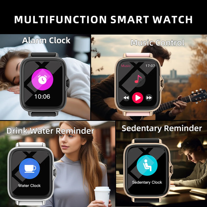 1.83'' Waterproof Smart Watch with Message Answer Call Sleep Monitoring Sports Pedometer Information Alerts For iPhone Android - SellerPool