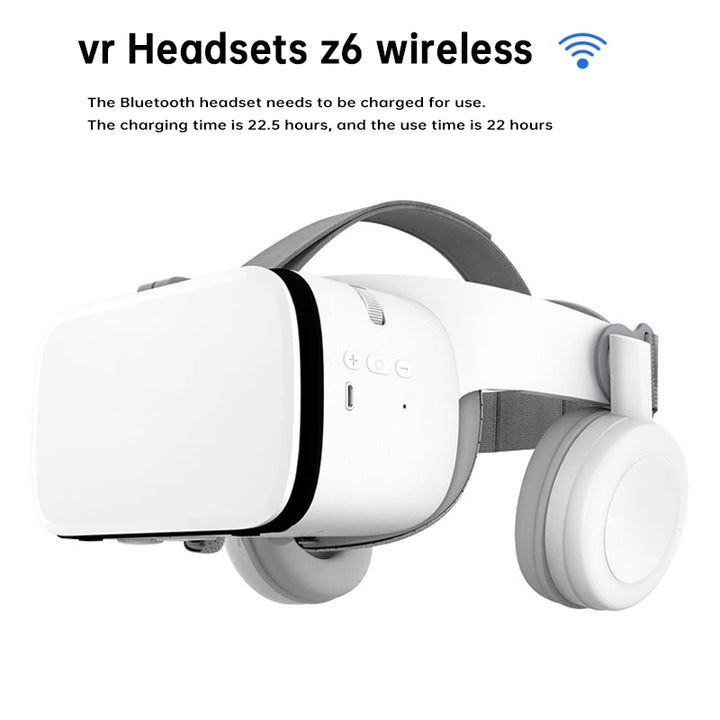 VR box Virtual Reality 3d glasses Headset helmet for Smartphones Cell Phone Mobile 4.7-6.5 inch Bluetooth VR Wireless Rocker - SellerPool