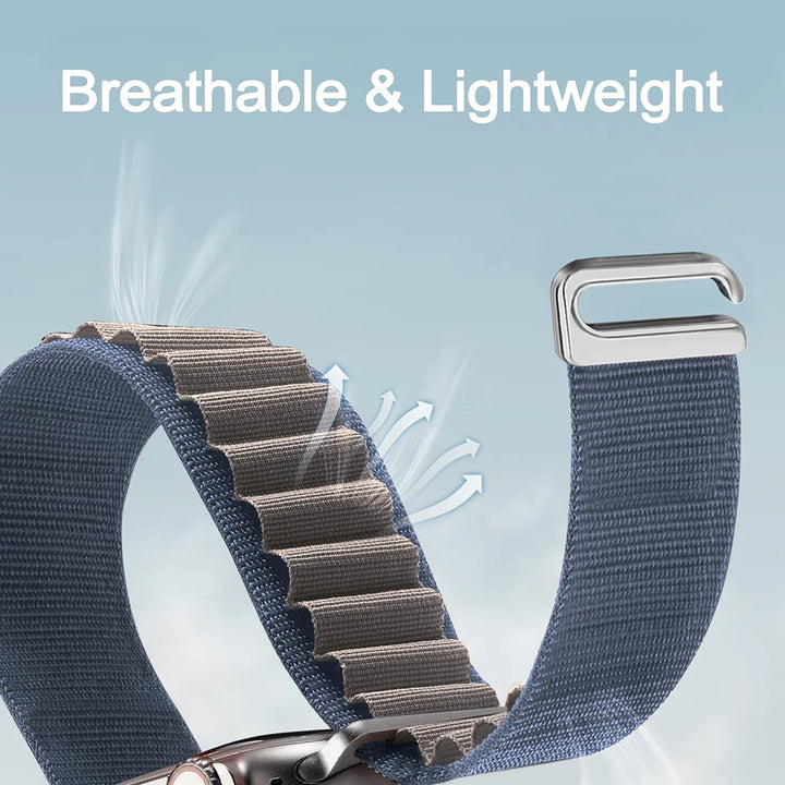 Alpine Loop Strap for Apple Watch Ultra Band 49mm 45mm 44mm 42mm 41mm 40mm Metal C-Hook Bracelets iwatch SE serie 9 8 7 6 5 4 10 - SellerPool