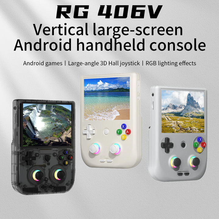 ANBERNIC RG 406V Video Handheld Game Console 4" IPS HD Touch Screen Android 13 Wifi Retro Games Player Supports 1080p DP RG406V - SellerPool