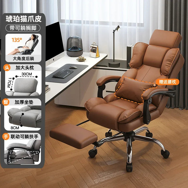 Comfy Chair Makeup Youth Desk Gaming Office Leg Rest Comfortable Game Executive Computer Footrest Chairs Player Living Room Pink - SellerPool