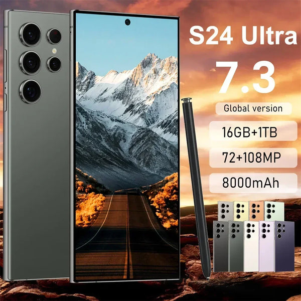 S24 Ultra Smart Mobile Phones Smartphone Cell Phone 22TB+2TB Android 14 5G Dual SIM Snapdragon 8 gen 3 Global Version Cellphones - SellerPool