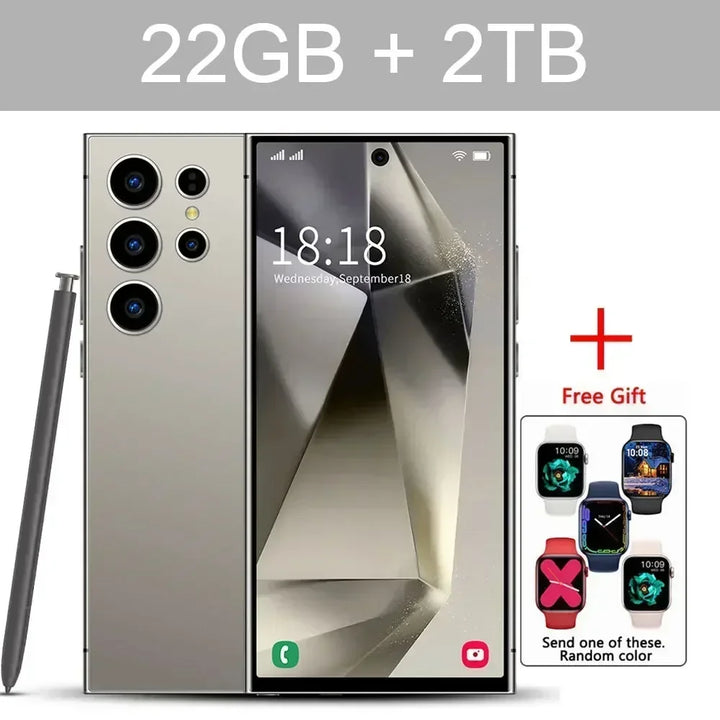 S24 Ultra Smart Mobile Phones Smartphone Android 14 Cell Phone 22TB+2TB 5G Dual SIM Snapdragon 8 gen 3 Global Version Cellphones - SellerPool