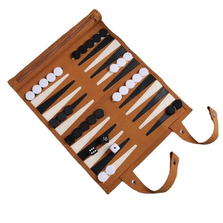 Backgammon Board Game Ourdoor Backgammon Sets For Adults Leather Board Games For Adults Board Games Logical Thinking Traditional - SellerPool