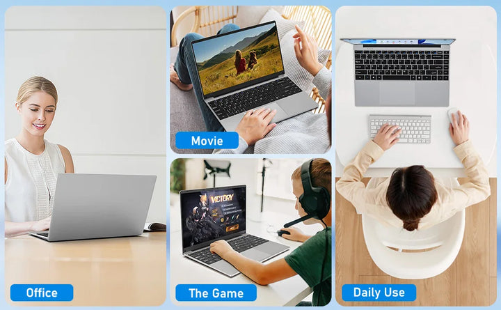 Portable Notebook Windows 11 14.1 inch Laptop Computer PC Gamer 1920*1080P Intel Core i9 8950HK Office Study Gaming Laptops i9 - SellerPool