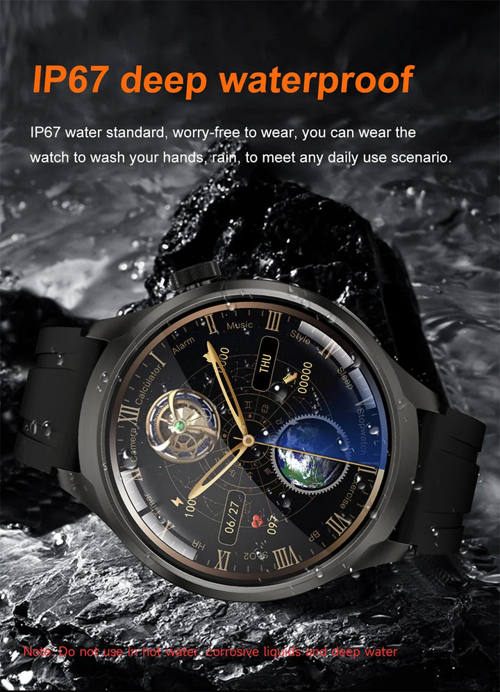 For HUAWEI Outdoor Sports Smart Watch Men 1.85" AMOLED Screen NFC GPS Compass Heart rate Waterproof Bluetooth Call SmartWatch - SellerPool