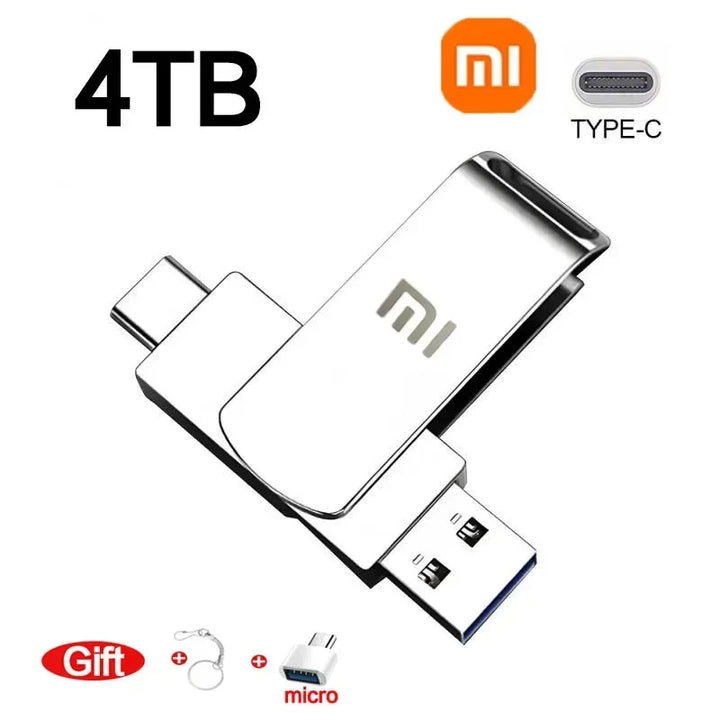 Xiaomi 16TB 3.0 USB Flash Drive Metal High-Speed Pen Drive 2TB 512GB Waterproof Type-C Usb PenDrive For Computer Storage Devices - SellerPool