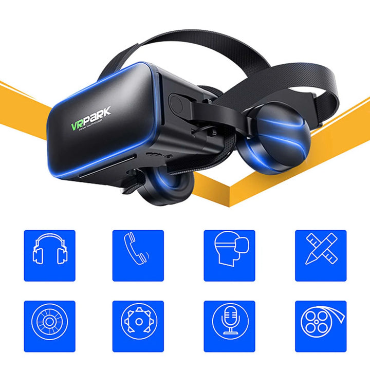 Adjustable VR Glasses HiFi Headset Immersive 3D Virtual Reality Glasses For IOS Android PC With Wireless Handle Eye Protection - SellerPool