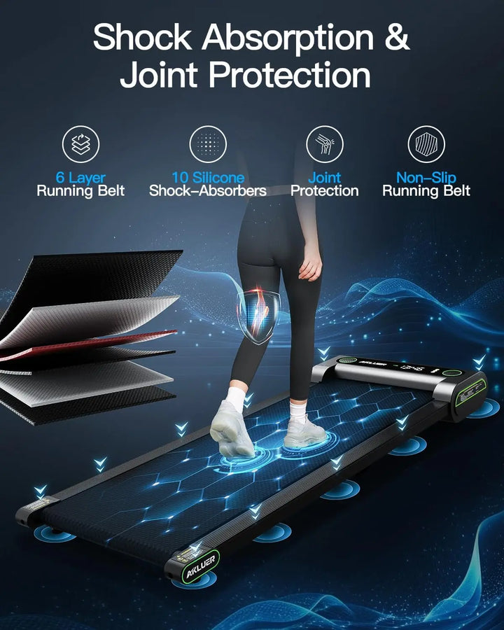 Walking Pad 4 in 1 Treadmill for Home, 2.5HP Under Desk Treadmill with Remote Control, Desk Treadmill up to 3.8 MPH Speed - SellerPool