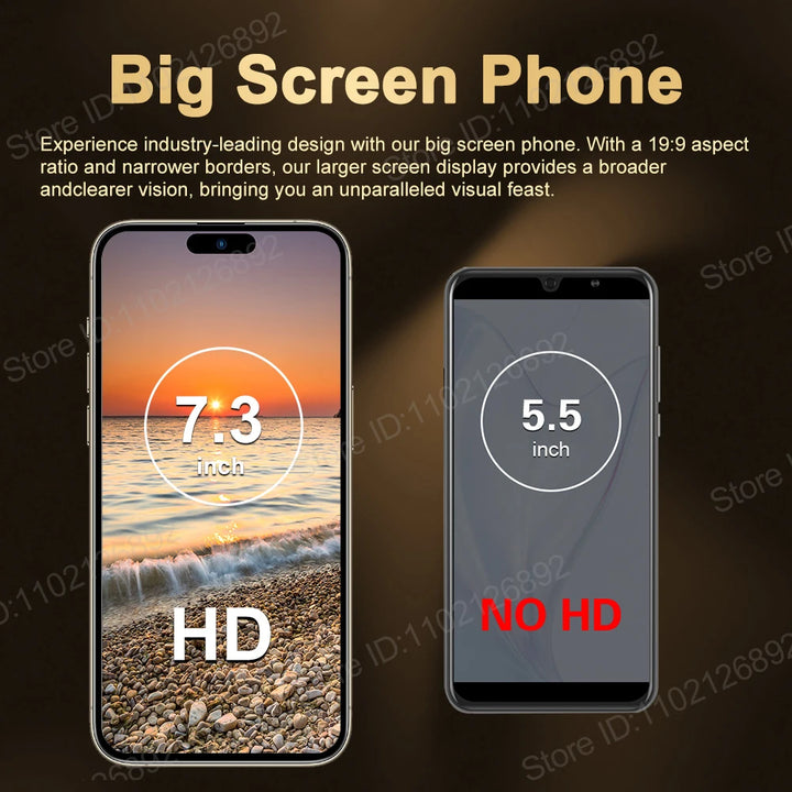 Original For Brand New XS16 Pro+ Smartphone 7.3 inch Full Screen 4G 5G Cell Phone 8000mAh Mobile Phones Global Version - SellerPool