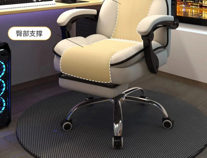 Computer Chair Work Advanced Office Desk Relaxation Armchair Pc Room Comfy Recliner Furniture chaise gaming Swivel Design Gamer - SellerPool