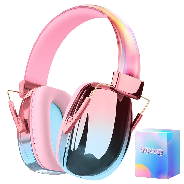 Fashionable Electroplated Earmuffs Kids Hearing protector Anti-noise Headphones For Autistic child Ear protection Christmas Gift - SellerPool