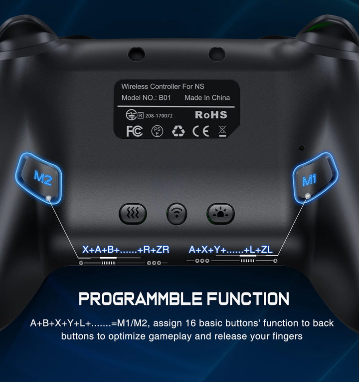 BEBONCOOL Wireless Bluetooth Controller For Nintendo Switch OLED/Lite/Android/ios Wired/Wireless Connection Pro Gamepad For PC - SellerPool