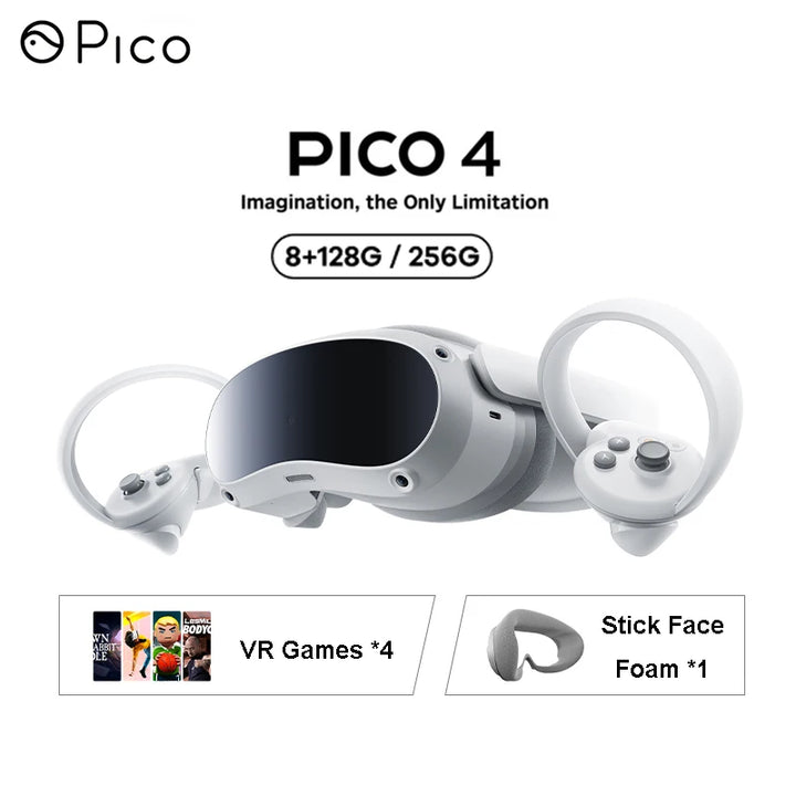 Pico 4 VR Glasses All-in-One Virtual Reality 3D 4K Display Pico4 VR Headset Steam VR Virtual Reality Metaverse Games - SellerPool