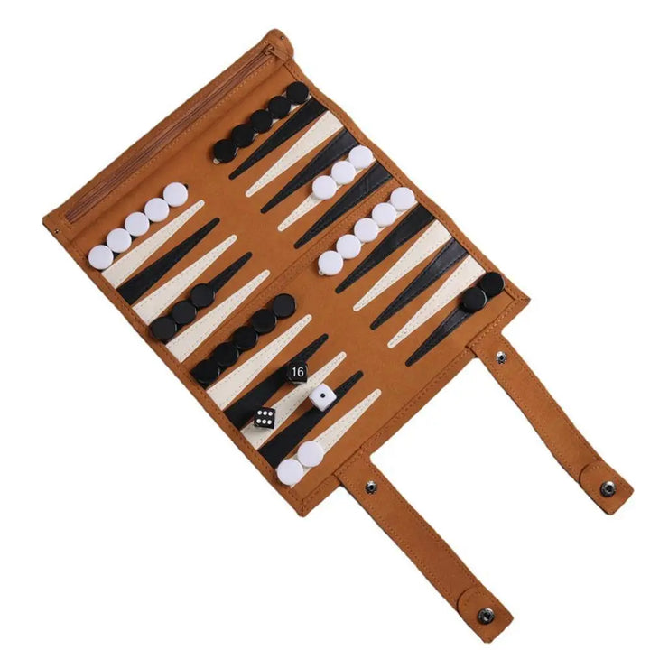 Backgammon Board Game Ourdoor Backgammon Sets For Adults Leather Board Games For Adults Board Games Logical Thinking Traditional - SellerPool