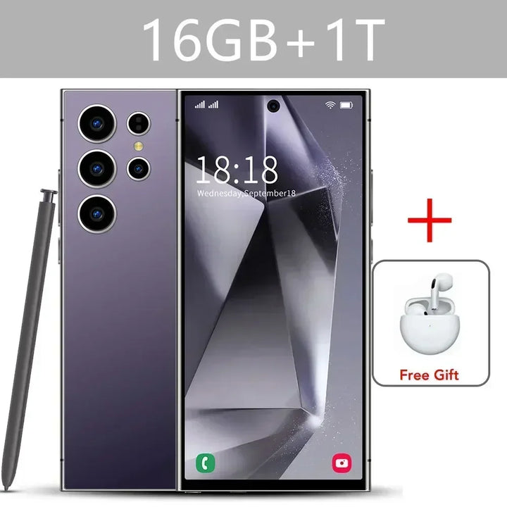 S24 Ultra Smart Mobile Phones Smartphone Android 14 Cell Phone 22TB+2TB 5G Dual SIM Snapdragon 8 gen 3 Global Version Cellphones - SellerPool