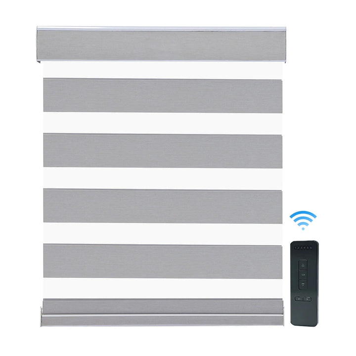 Smart Electric Zebra Blinds, Double Layer Fabric, Day & Night Window Shade - SellerPool