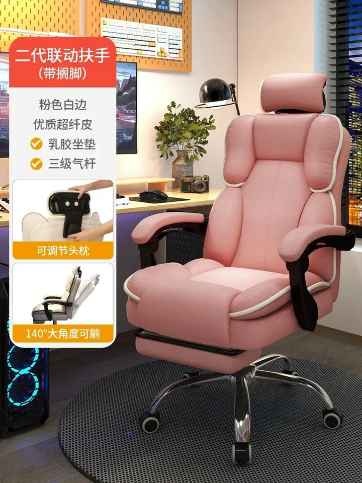 Computer Chair Work Advanced Office Desk Relaxation Armchair Pc Room Comfy Recliner Furniture chaise gaming Swivel Design Gamer - SellerPool