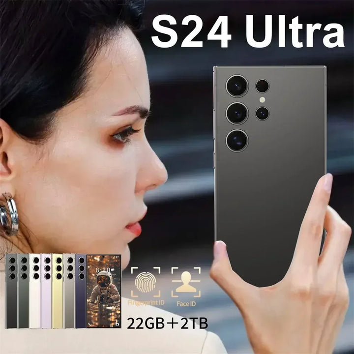 S24 Ultra Smart Mobile Phones Smartphone Android 14 Cell Phone 22TB+2TB 5G Dual SIM Snapdragon 8 gen 3 Global Version Cellphones - SellerPool