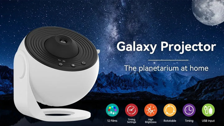 Night Light Galaxy Projector Starry Sky Projector 360° Rotate Planetarium Lamp For Kids Bedroom Valentines Day Gift Wedding Dec - SellerPool