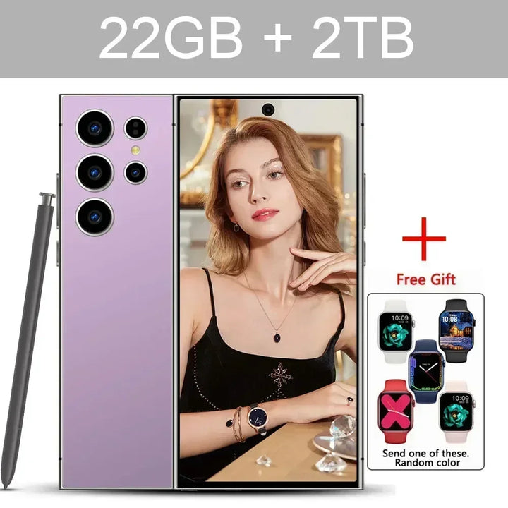 S24 Ultra Smart Mobile Phones Smartphone Cell Phone 22TB+2TB Android 14 5G Dual SIM Snapdragon 8 gen 3 Global Version Cellphones - SellerPool