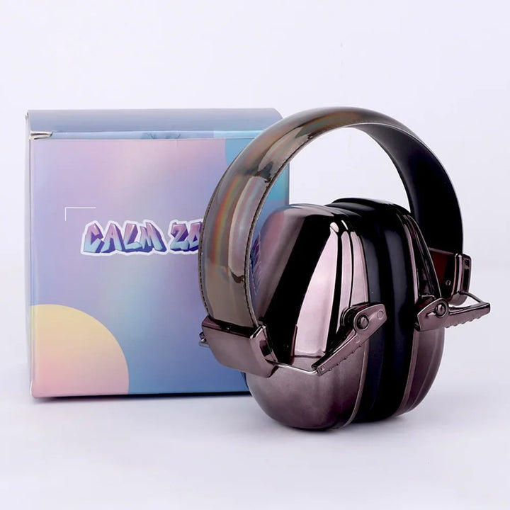 Fashionable Electroplated Earmuffs Kids Hearing protector Anti-noise Headphones For Autistic child Ear protection Christmas Gift - SellerPool