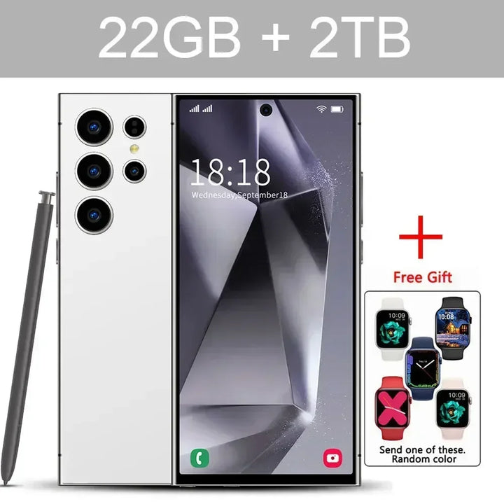 S24 Ultra Smart Mobile Phones Smartphone Android 14 Cell Phone 22TB+2TB 5G Dual SIM Snapdragon 8 gen 3 Global Version Cellphones - SellerPool