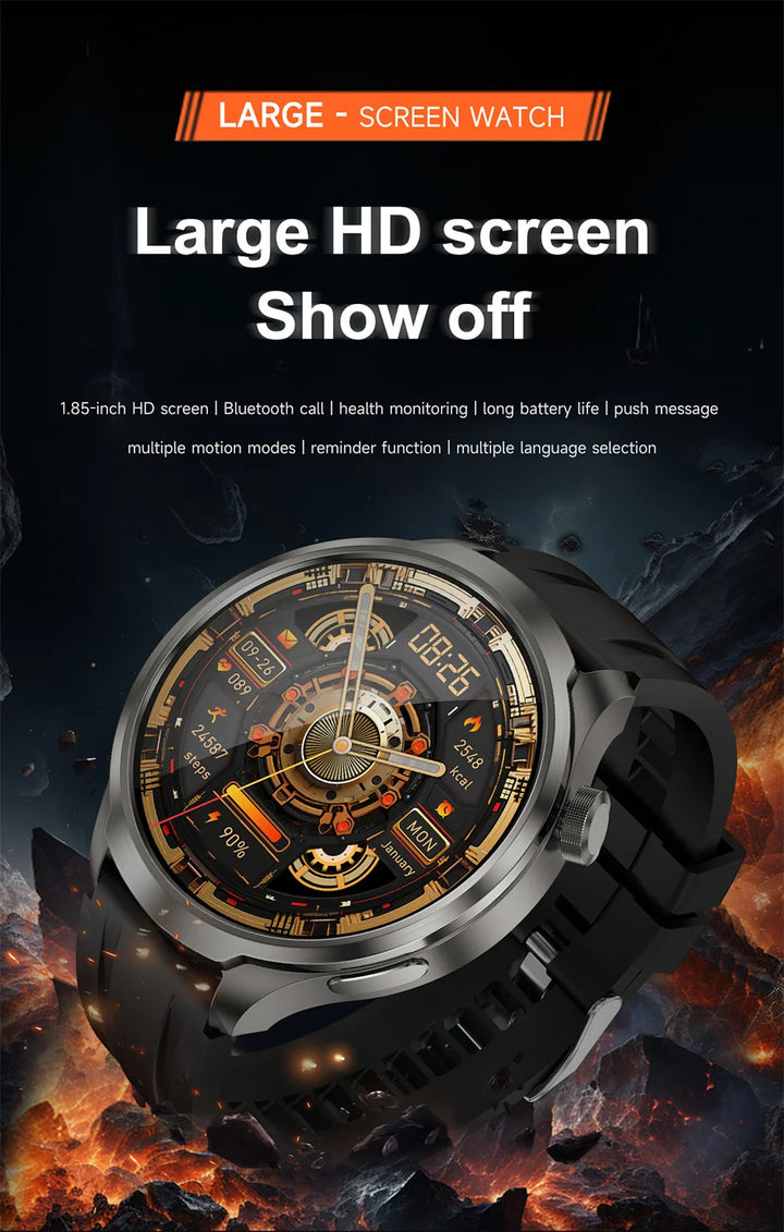 For HUAWEI Outdoor Sports Smart Watch Men 1.85" AMOLED Screen NFC GPS Compass Heart rate Waterproof Bluetooth Call SmartWatch - SellerPool